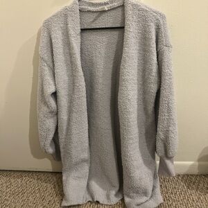 Miss Cosy Loungewear Gray Women's Cardigan